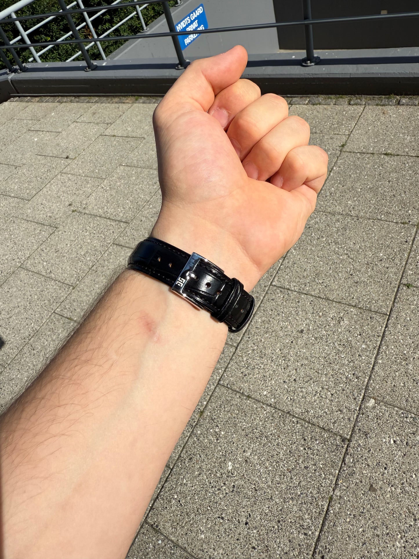 Nordic Lava Stone Leather Strap