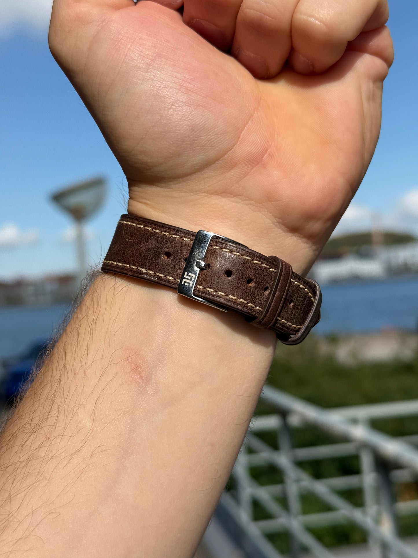 Nordic Oak Leather Strap