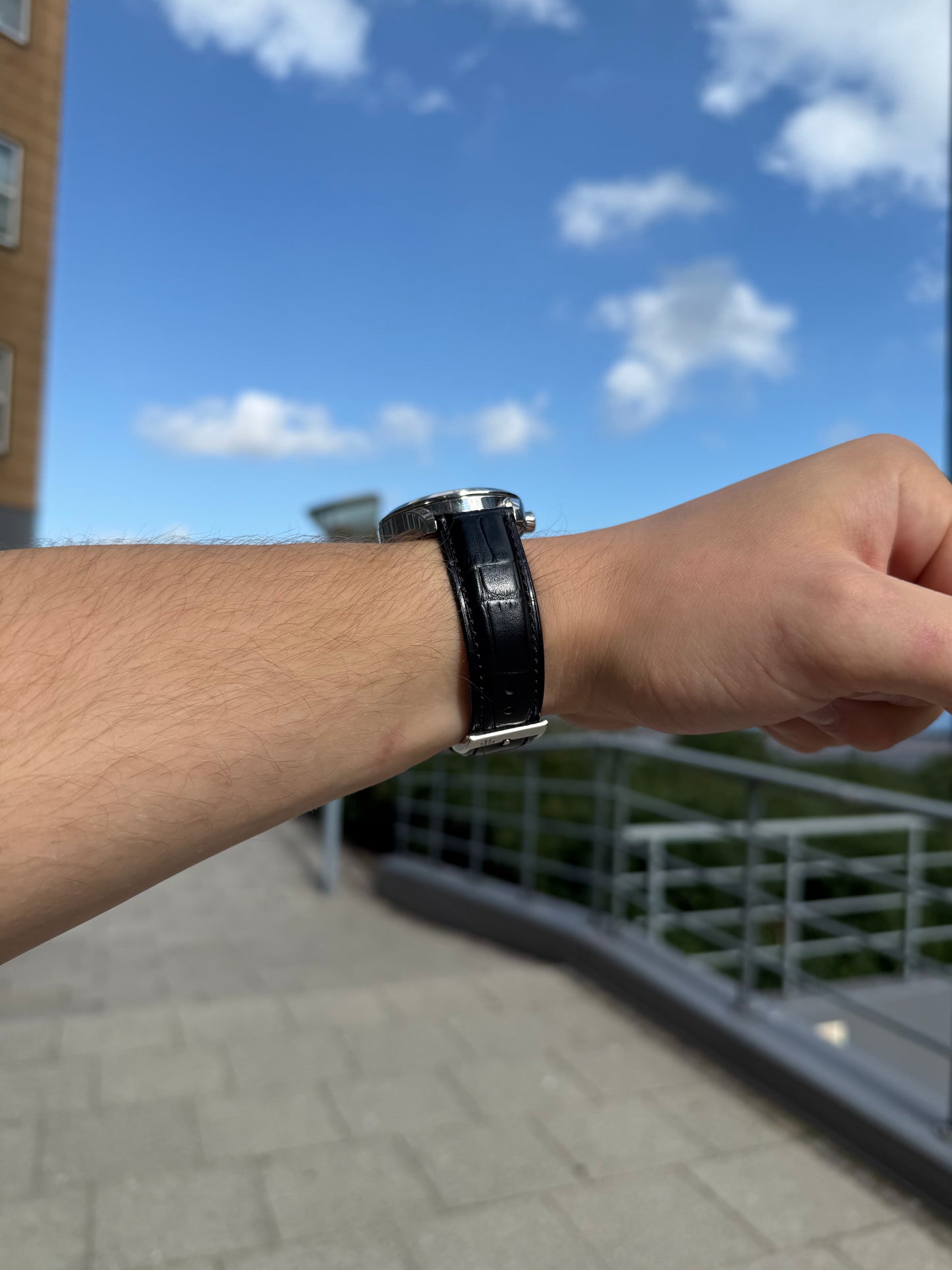 Nordic Lava Stone Leather Strap