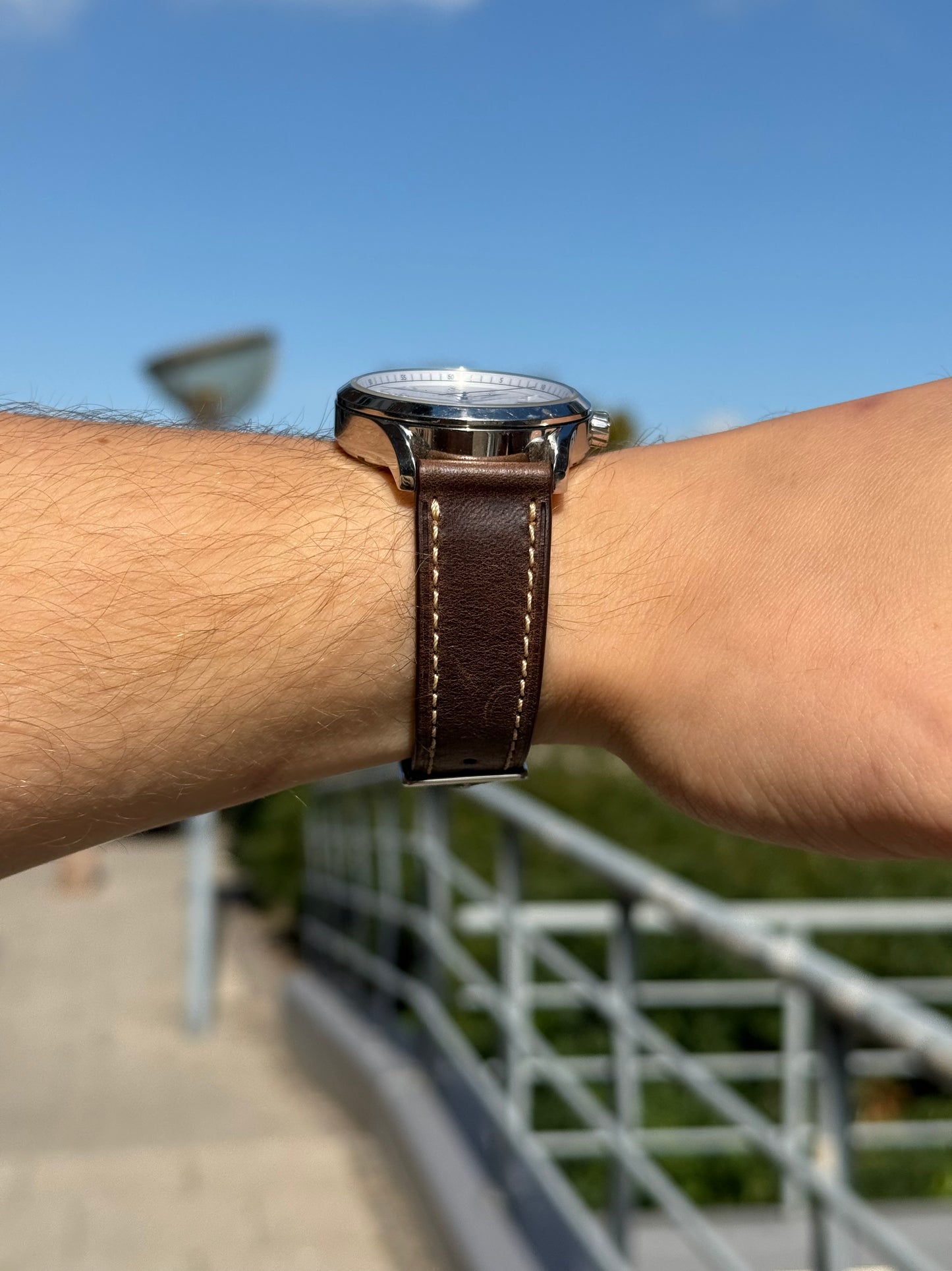 Nordic Oak Leather Strap