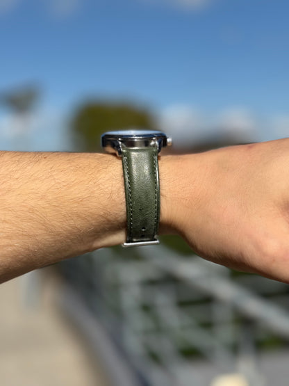 Nordic Pine Leather Strap